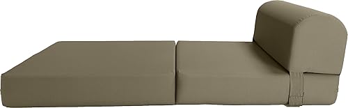 Miniatura 311 de Sofá cama plegable color gris de espuma, 6 pulgadas. Grosor x 32 pulgadas, ancho x 70 pulgadas. Cama de Invitados, cama plegable con espuma de alta