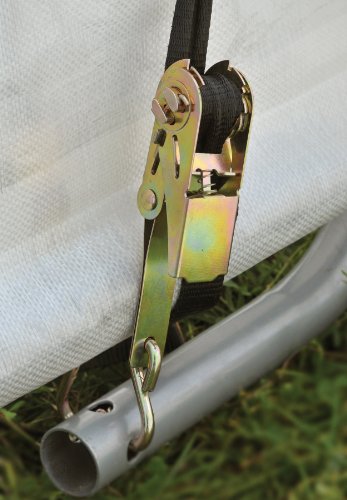 ShelterLogic Folien Zeltgarage Gerätehaus 9m² grau 300x300x240 cm – Bild 8