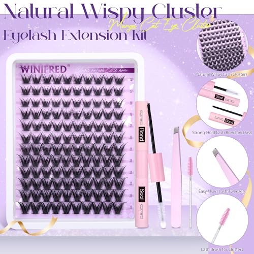 Winifred Wispy Lash Clusters 10-16mm C Curl Lash Extensions Kit
