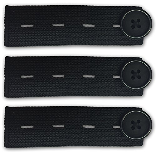 3-pack Elastic Waist Extender for All Your Pants and Jeans