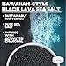 Black Lava Hawaiian Sea Salt Infused with Activated Charcoal – Hawaiian-Style Black Salt for Seasoning, Grilling, & Finishing with a Mild, Smoky Flavor – 14 Oz Bag