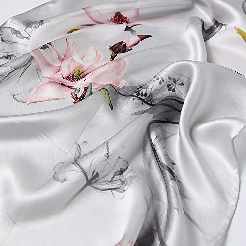 Regalo pañuelo de seda mujer estilo oriental estolas suaves chal de moda señoras 2