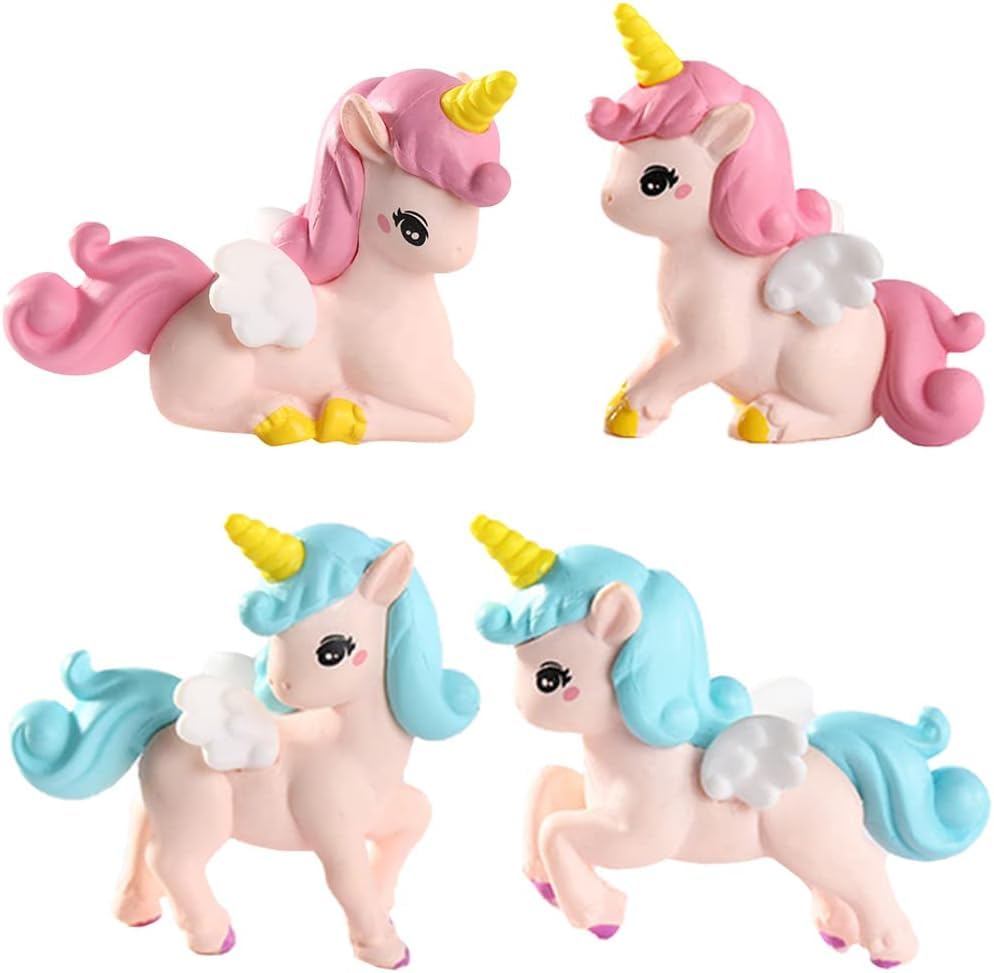 Image of CraftVatika Miniature Unicorn Showpiece Gift for Kids Girls Sister Girlfriend, Home Decor Items, Table Shelf Decoration Items, Valentine Day Birthday, Car Dashboard Gift
