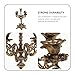 Abaodam Metal Candle Holder 5 Arms Candle Stand for Christmas Wedding Centerpiece Holiday Party Candelabra Decoration 12 inch