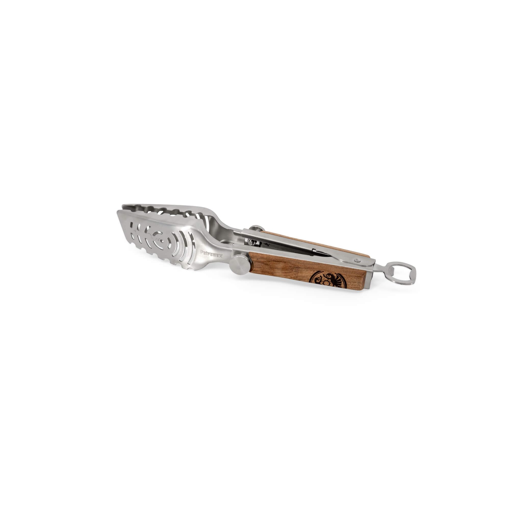 Petromax Pince à barbecue télescopique de 29 à 37 cm de long avec décapsuleur et lève-rouille