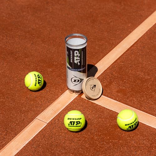 Dunlop Tennisball ATP Championship - für Sand, Hartplatz und Rasen (3 Bälle)