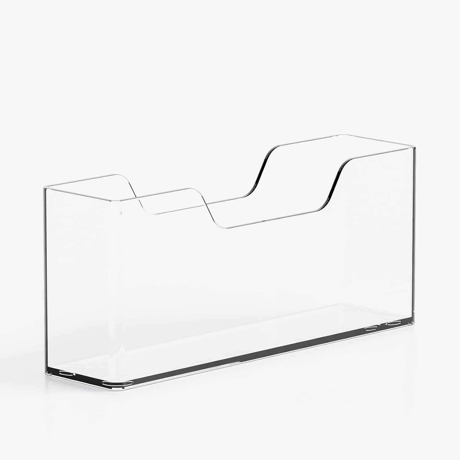 Yieach Acrylic Bathroom Napkin Holder - 9 Inch Long Vertical Guest Towel Holder Tray for Disposable Hand Towel,Clear Lucite Bathroom Napkins Guest Disposable Dispenser for Home,Hotel,Office, Pack of 1 - Image 8