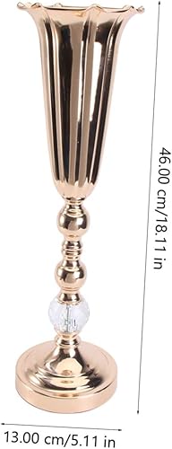 Miniatura 9 de Amosfun 2pcs Vase Small Metal Flower Arrangement Cute Flower Pot Candle Holder Stand Floral Centerpiece Riser Stand Jarrones Decorativos Commemorate