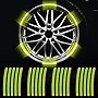 20 Pcs Car Wheel Rim Reflective Decal Stripes Car Decals Reflective Car Stickers Automotive Decals Hash Wheels Tire Rim Safety Decoration Accessories