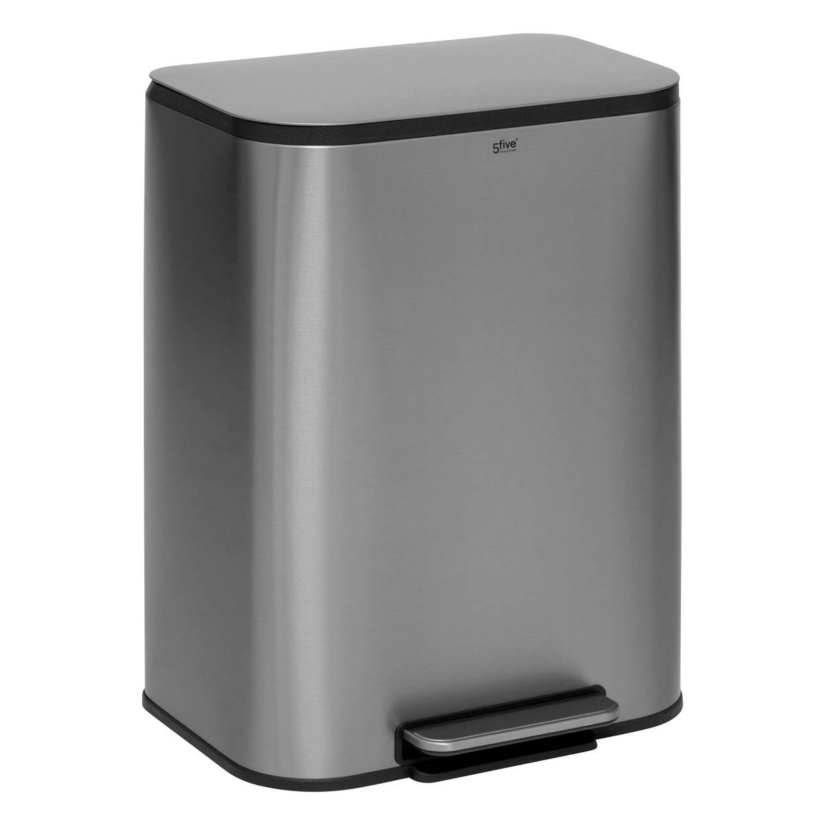 5five - mülleimer aus edelstahl matt finish 50l