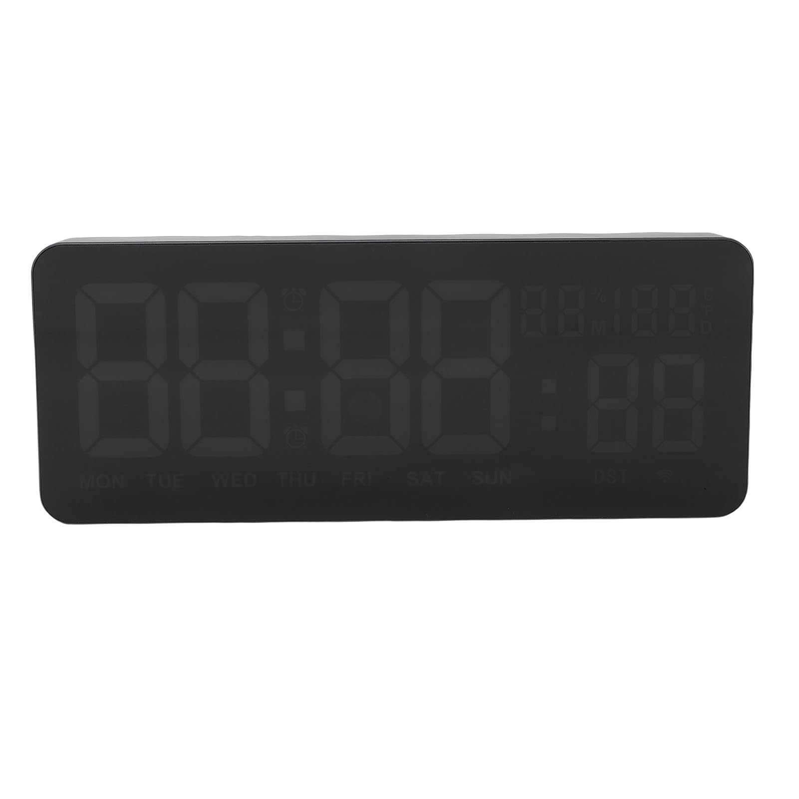 Orologio da Parete Digitale, Orologio con Ampio Display Colorato a 6 Cifre con Telecomando, Sveglia Digitale WiFi con Cronometraggio, Conto Alla Rovescia, Data Settimana, Temperatura,