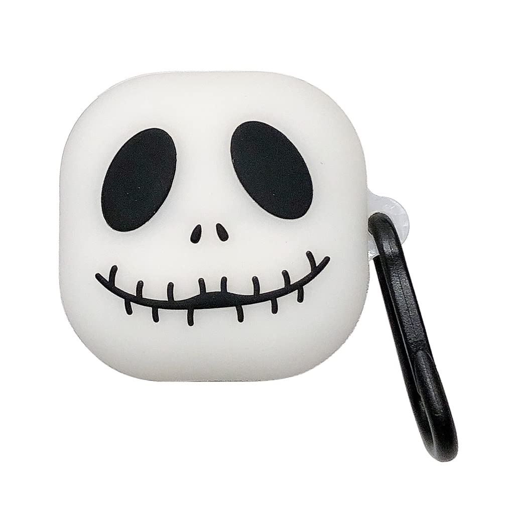Samsung Galaxy Buds 2/Pro/Live Case, Silicone Protective Cute Cover for Women (Funny Skull)