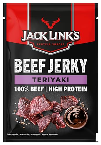 Jack Links Beef Jerky Geschenke Box - 12er Pack (12 x 60g) - Hochwertiger Fleisch Snack Geschenke für Männer - Vater, Papa, Mann Geschenk oder als Geschenkkorb, Präsentkorb, Geburtstag - High Protein