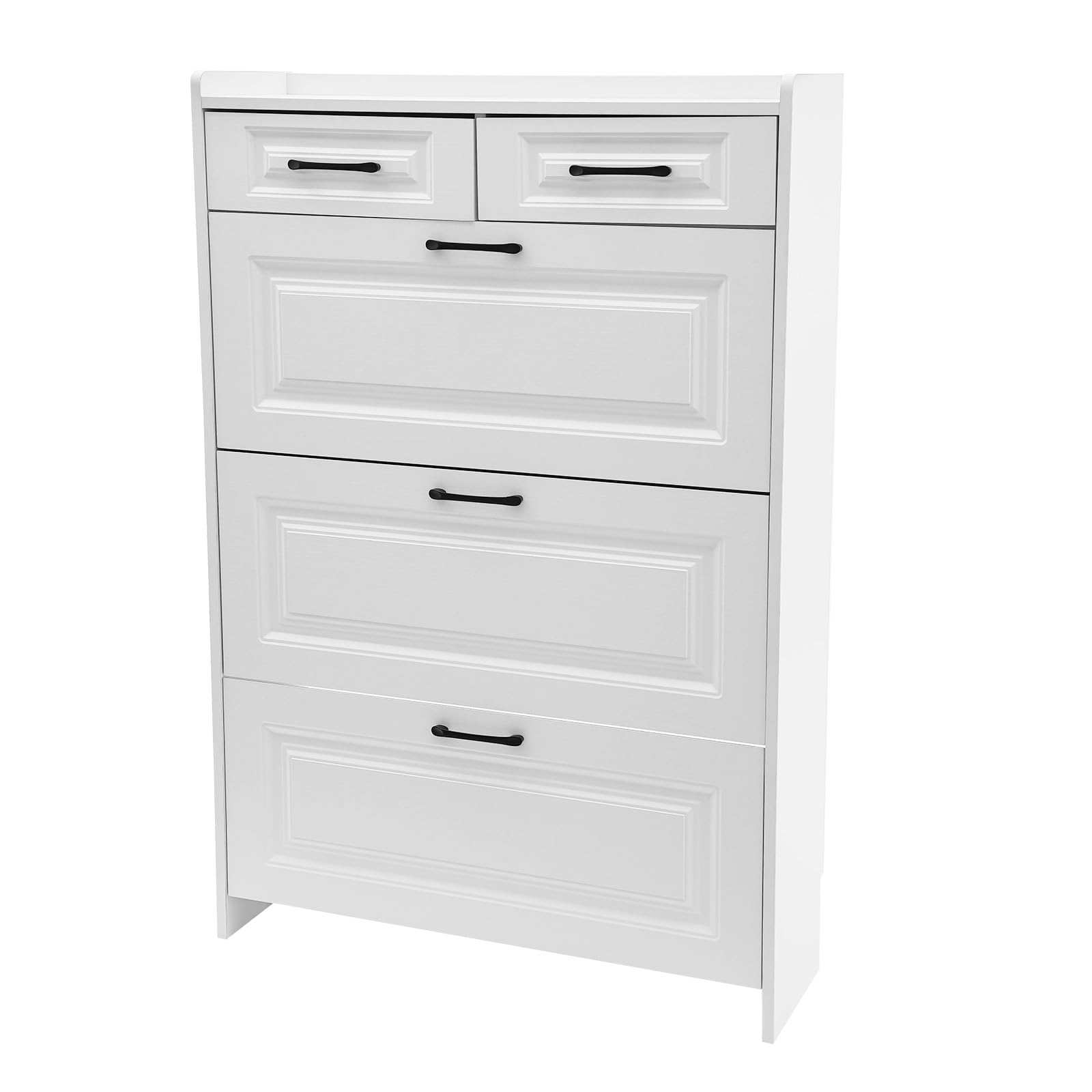 Scarpiera per corridoio, in legno, design pieghevole, salvaspazio, per ingresso, corridoio, soggiorno, appartamento, capacità 16-20 paia