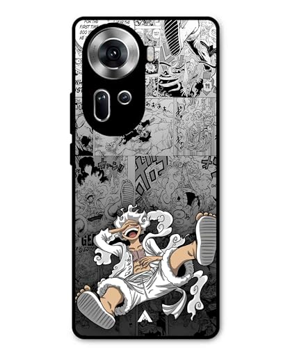 Image of Premium Anime 2 Case for Oppo Reno 11 (Glossy Finish) Soft-Touch Metal TPU Back Cover, Shockproof, Designer, Aesthetic Mobile Phone Case