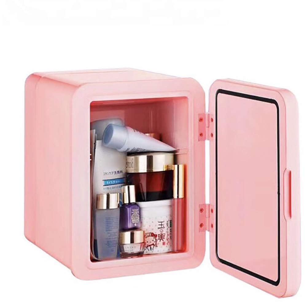 Mini refrigerador de 4 litros portátil AC/DC Powe Cooler Warmer, pequeño refrigerador cosmético, refrigerador silencioso para automóvil, Utilizado para Maquillaje y Cuidado de la Piel, tambi