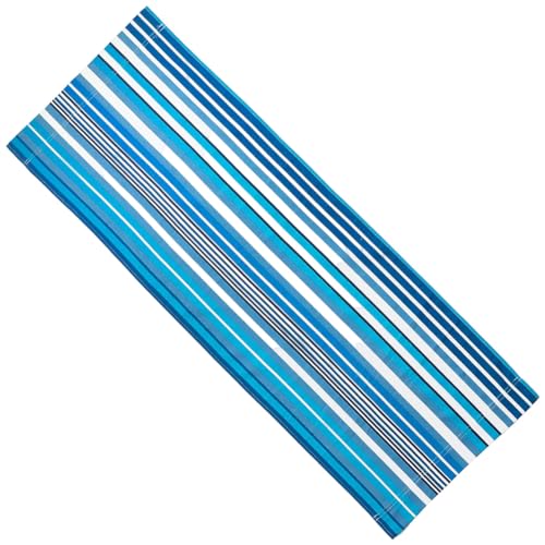 GORGECRAFT Repuesto de Funda para Silla de Playa Tipo Cabestrillo 120x43cm Lona para Tumbonas de Exterior Color Cian Oscuro Portátil Reclinable para Tomar el Sol Relajarse En el Jardín O En el Patio