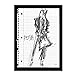Doodle Posh by Anne Tavoletti, 14x19-Inch Canvas Wall Art
