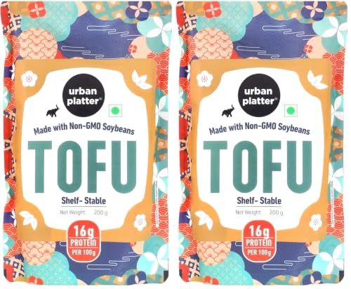 Image of Urban Platter Firm Tofu, 200g (Ambient Storage | High in Protein | Preservative-Free | SOYA Paneer | Perfectly Plant-Based) (Pack of 2)
