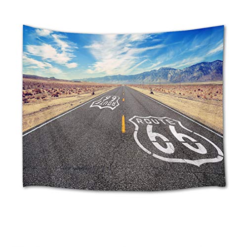 LB タペストリー おしゃれ 壁掛け 風景 アメリカ(サイズ:150x100cm)ルート66 景色 インテリア 多機能 ホーム装飾 部屋 窓 個性ギフト 布 ポスター