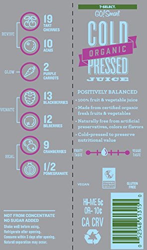 Seven Eleven Cold Organic Pressed Juice Go Smart Select Organic