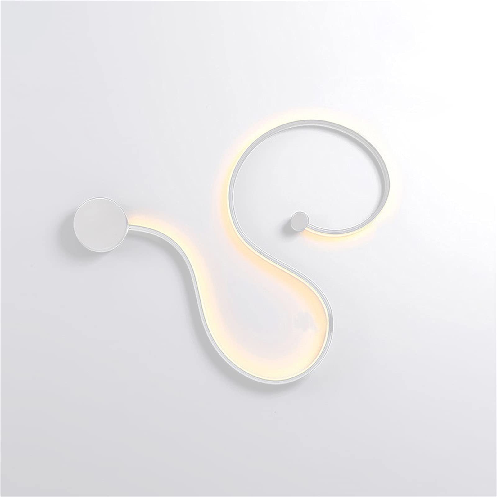 Rebirth Snake Shaped Wall Sconce Home Modern Creative Light Track Arc Shape LED Wall Lighting Fixture Minimalist Linear Wash Wall Lamp Indoor Wall Mounted or Ceiling