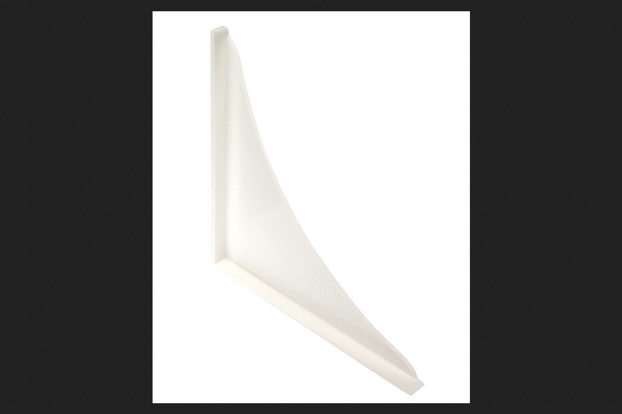 Danco 88108 garde-douche blanc 7 po déflecteur anti-éclaboussures baignoire