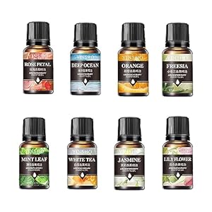 Etherische olieset | Natuurlijke olieverspreider Essentiële oliën | Aromatherapie-oliën cadeauset, 8 stu wateroplosbare oliën voor diffuser en aromatherapie-diffuser, voor thuiszorg en Bexdug