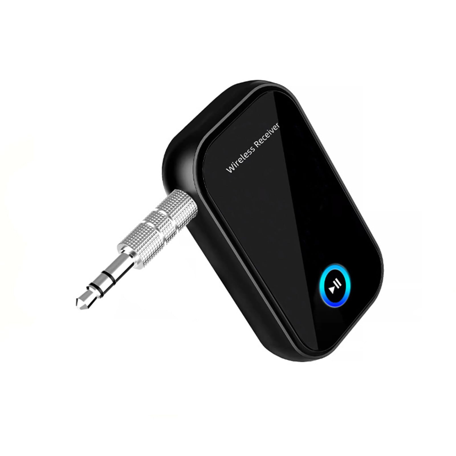 Bluetooth 5.0 Receiver for Car, Bluetooth AUX Adapter, Wireless Audio Receiver for Home Stereo/Wired Headphones/Speaker, 3.5mm Portable Bluetooth Receiver for Hands-Free Calling and Music Playing