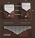 Black Walnut Kalimba 21 Keys Thumb Piano, Mbira with Study Instruction Tune Hammer and Premium Piano Bag, Portable Finger Piano, Gift for Kids Adults Beginners, Portable Musical Instrument