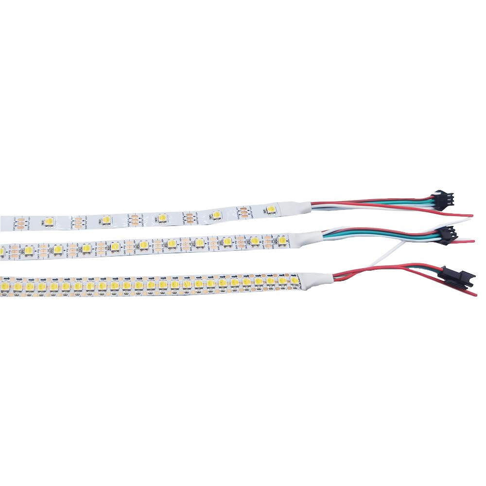 SK6812 WWA - Tira de luces LED (5 m, 5 V, 30, 60, 144 LEDs/M, programable, WS2812B, blanco cálido, blanco y ámbar, 5 m, 30 ledes por metro)