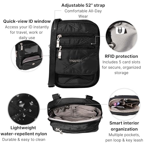 Image of Baggallini Journey Crossbody Bags for Women 9x6 Small Lightweight Travel Handbag W /RFID