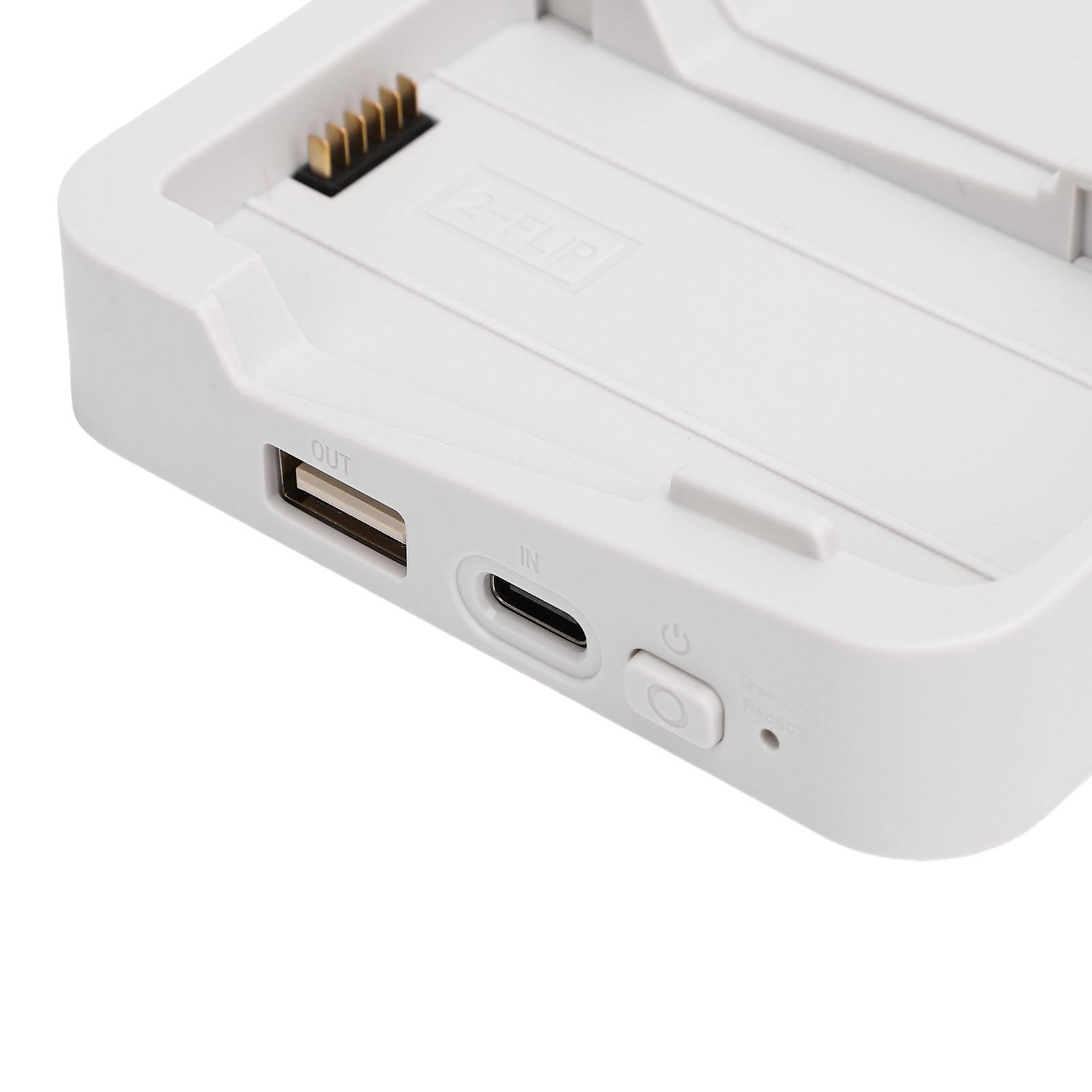 Fockety Caricabatteria per Drone, Caricabatterie Doppio a Ricarica Rapida da 60 W, Stazione di Ricarica con USB Power Bank 4 Indicatori LED per Flip Drone