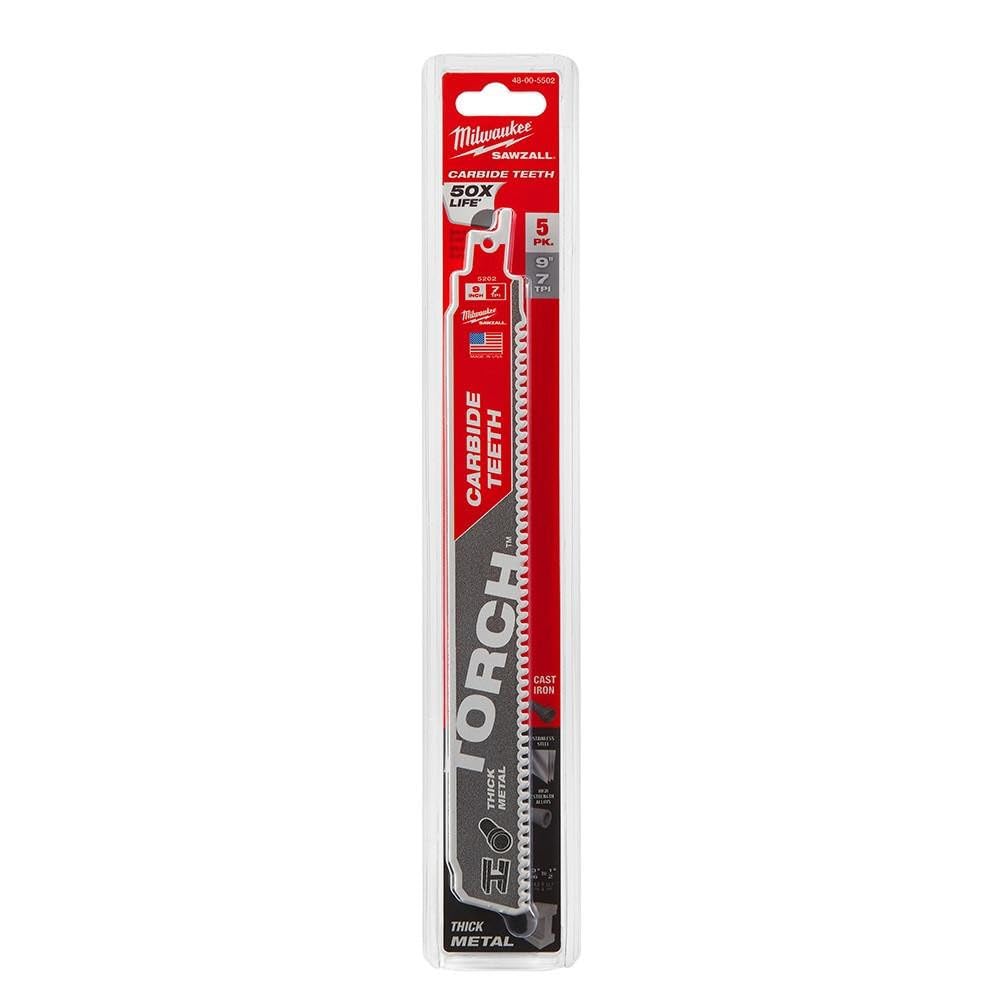 Hoja Sable THE TORCH™ Carbide 230mm 7Tpi - 5uds