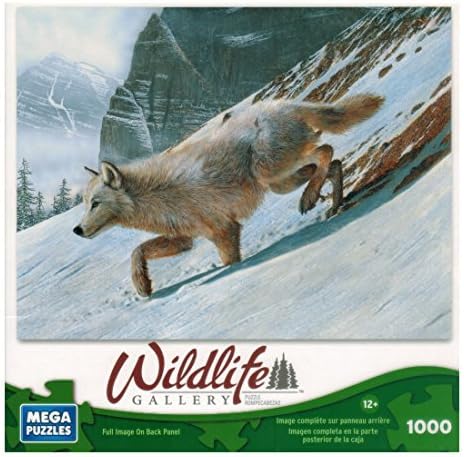 Mega Puzzles - Wildlife Gallery - Arctic Wolf - 1000 Pc by Mega Puzzles