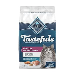 Blue Buffalo Tastefuls Hairball Control Natural Adult Dry Cat Food, Chicken, 15lb bag