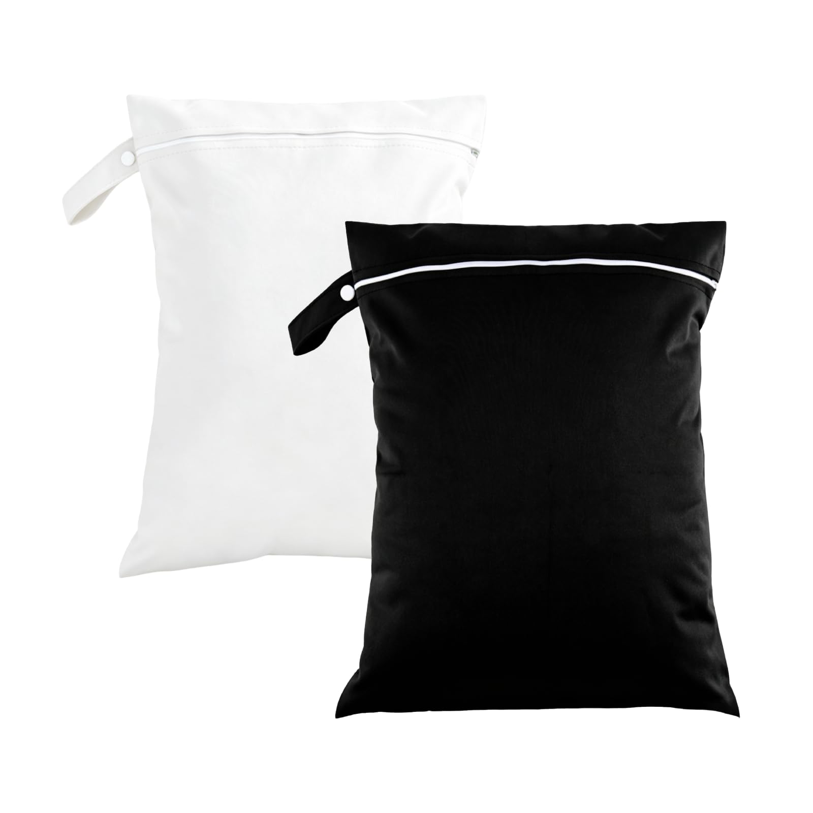 SZJYG 2 Pcs Wet Bags for Swimming, Waterproof Bag(Black, White)
