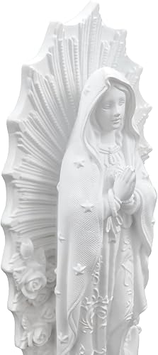 Miniatura 10 de Estatuas de Virgen de Guadalupe de 10 pulgadas, estatua de Virgen María de Guadalupe, estatua grande de resina de Virgencita María