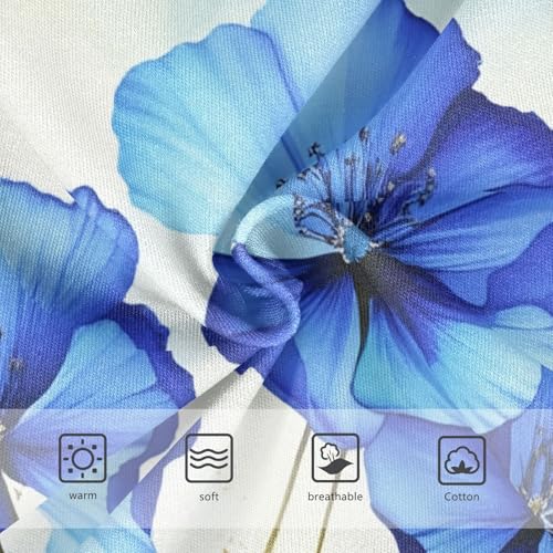 Flower Toddler Underwear Custom 2t Cotton Girl Panties Cute Watercolor Blue Flowers Underpants Briefs3