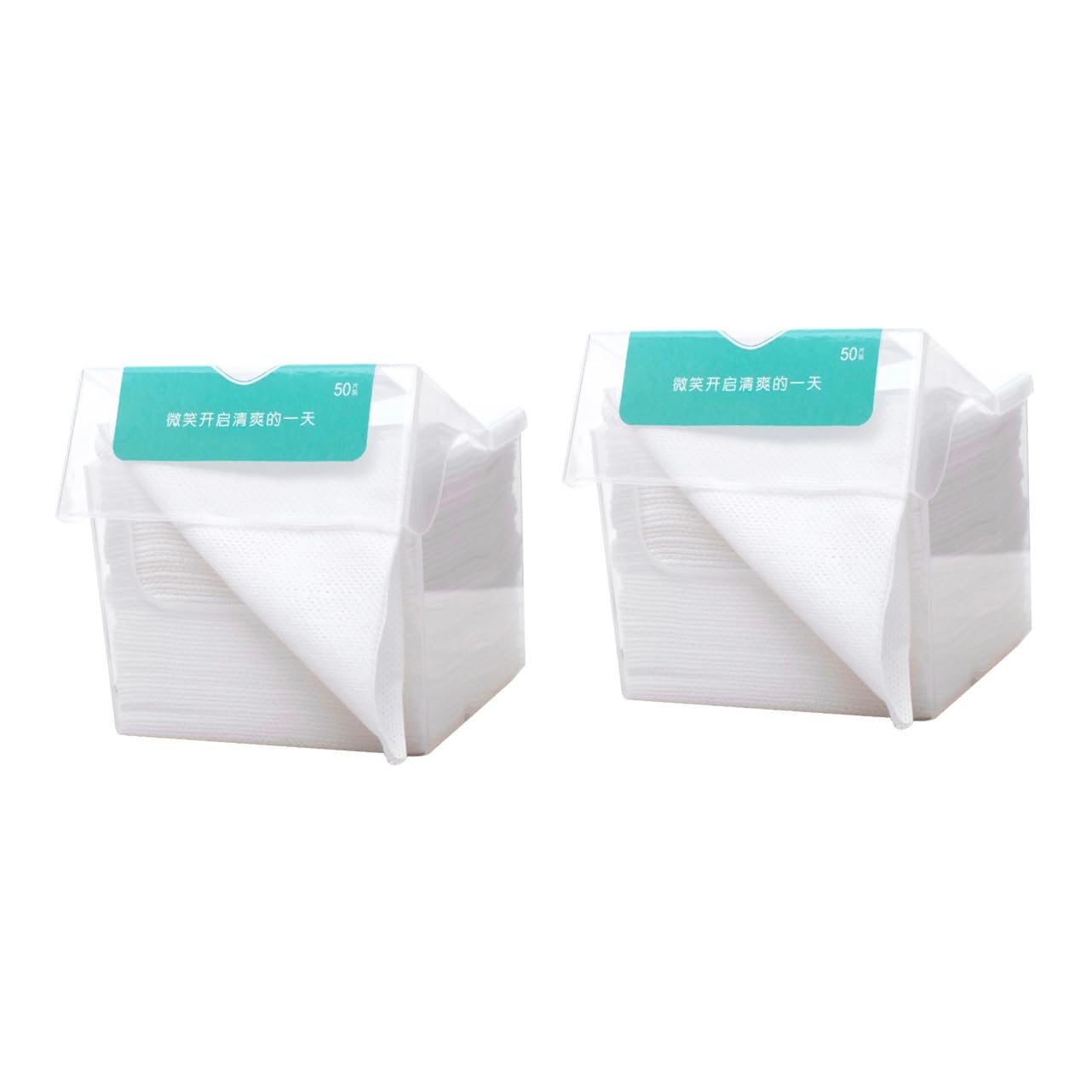 FRCOLOR 2juegos Toalla Facial Reutilizable De Algodón Absorbente Para Limpieza Facial y Remoción De Maquillaje Portátil y