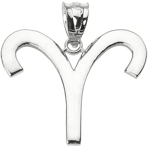 Astrology Jewelry .925 Sterling Silver Aries Zodiac Astrological Sign Charm Personalized Pendant
