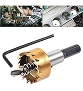 HOHXEN 25mm HSS Drill Bit Hole Saw Set(12-30mm),Stainless Steel Metal Opener Cutting Drill Bit wi...