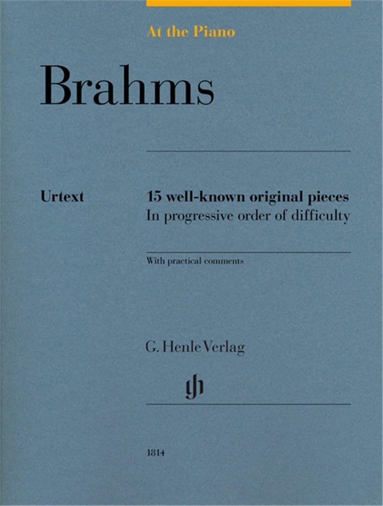 At The Piano: Brahms - 15 well-known original pieces - Piano - Score - (HN 1814)