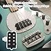 BQLZR Noiseless Good Balance 4 String Bass Pickup with 4 Color-Coded Conductors,Respond Well to Both Tonal and Volume Input