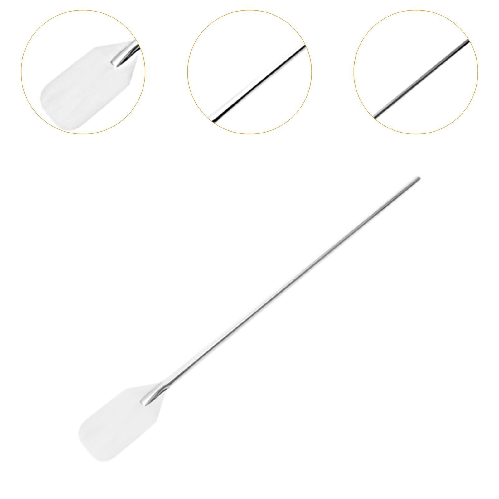 Paleta para Revolver Grande Cuchara Mezcladora Utensilio de Cocina Varilla Plana de Acero Inoxidable con Mango Extralargo Adecuado para La Elaboració, 48 Pulgadas