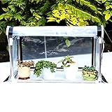 invernadero cactus cadereyta PUERTA ENROLLABLE: Frente con cremallera enrollable para un fácil acceso y ventilación, se puede abrir y enrollar fácilmente para la ventilación adecuada de sus plantas.