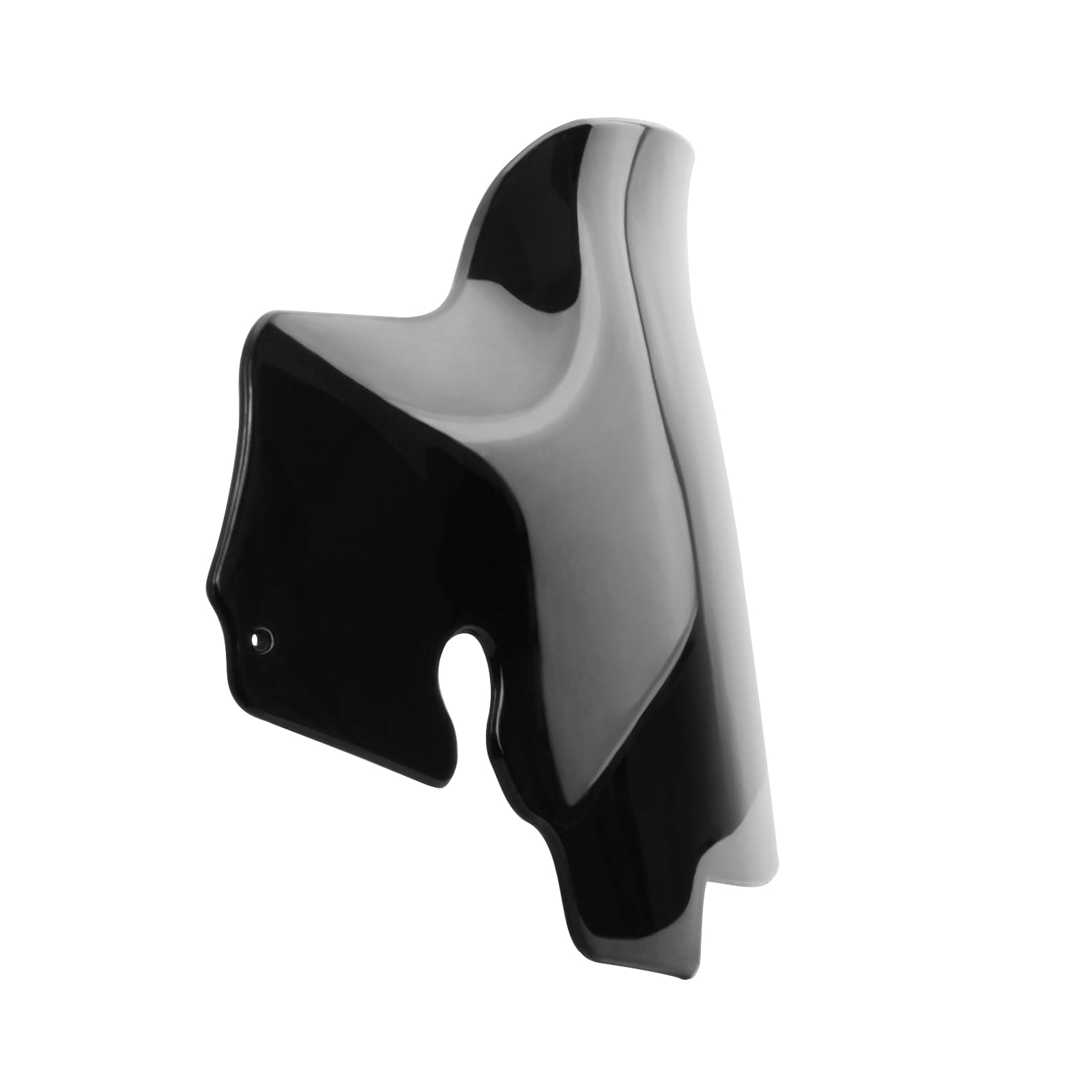 Windschutzscheiben-Splitter, 12,7 cm, schwarz, Wellen-Design, kompatibel für Touring Electra Glide Street Glide 2014 2015 2016 2017 2018 2019 2020