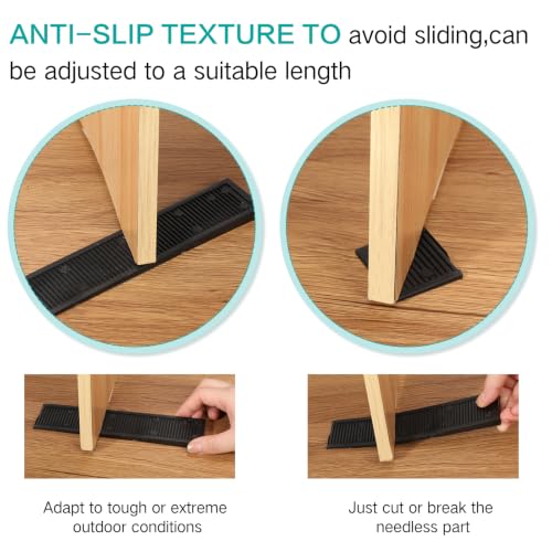 Image of Pangda 300 Pack 8 Inch Composite Plastic Shims for Leveling Multi Purpose Heavy Duty Furniture Composite Leveler Wedges, Adjustable Shims for Table Toilet Hot Tub Furniture (Black)