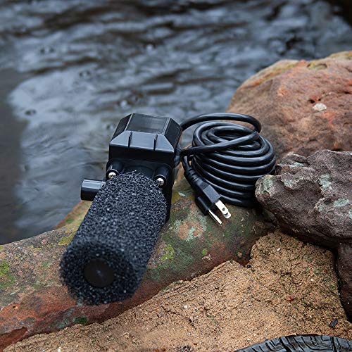 Beckett Corporation Fr400 500 Gph Submersible Kit With Prefilter And Nozzles-Pump For Indoor And Outdoor Ponds, Fountains, Water Gardens, Fish Aquariums, And Waterfalls, Black #TOP4