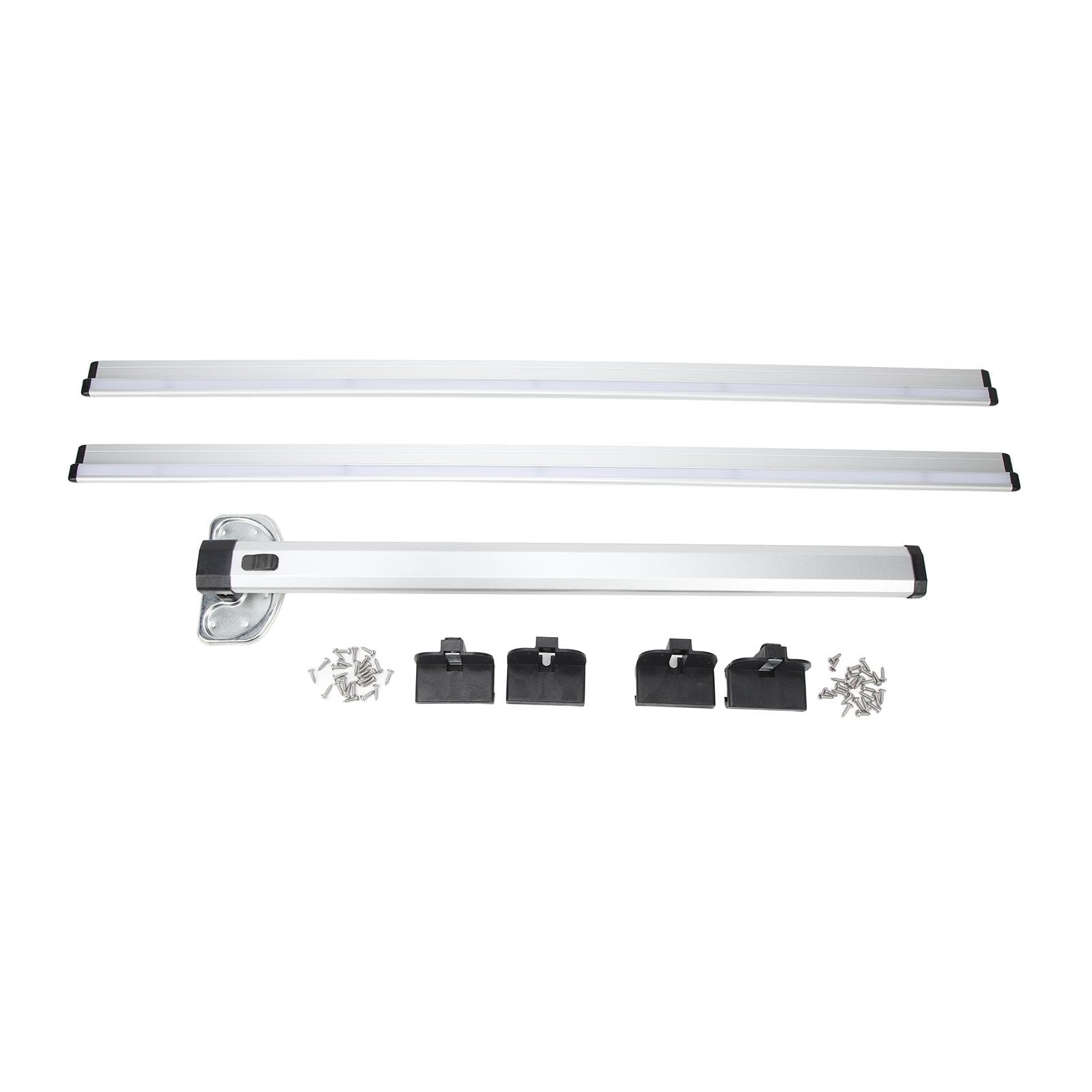 Pata de Mesa Plegable RV con Riel Deslizante para RV Caravan Motorhome Yachts Travel Camping, Soporte de Escritorio de Aleación de Aluminio Grueso Ajustable, Portátil y Fácil de